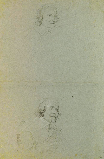 Two Studies of Cesare Alessandro Scaglia Anthony van Dyck